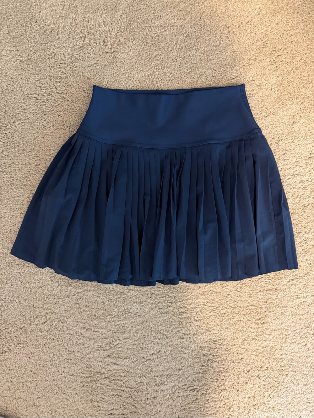 Alo Navy Pleated Skirt with built in shorts